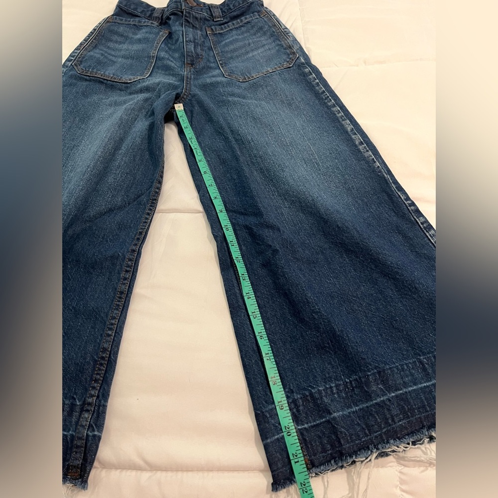 We The Free Wide Leg Cropped Jeans in Dark Blue Denim - Picture 15 of 16